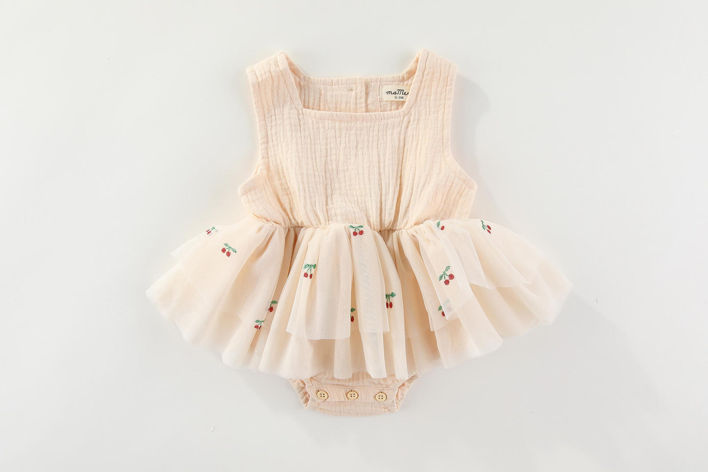 JUST ARRIVED MaMer Little Cherries, Sienna tutu romper