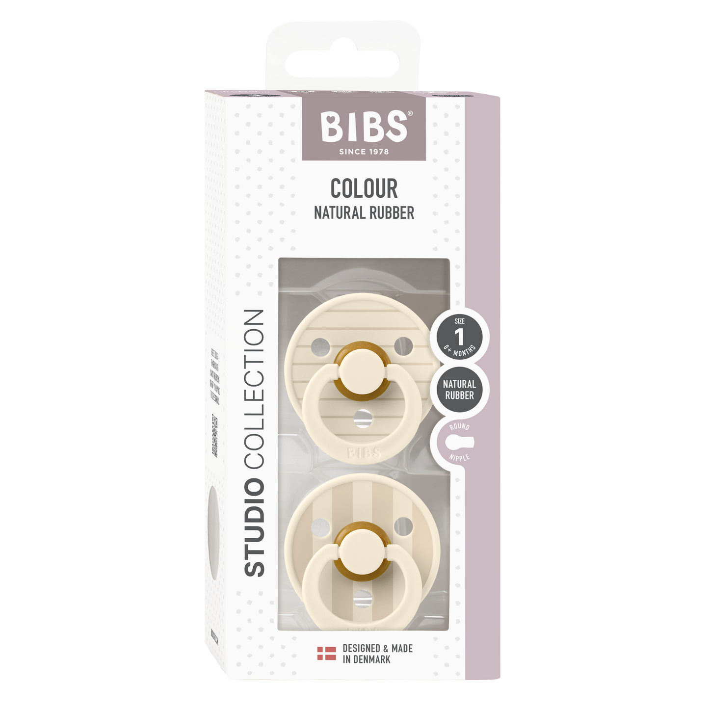 BIBS Studio Colour, S1 - Pin Ivory Vanilla Mix - (2pk)