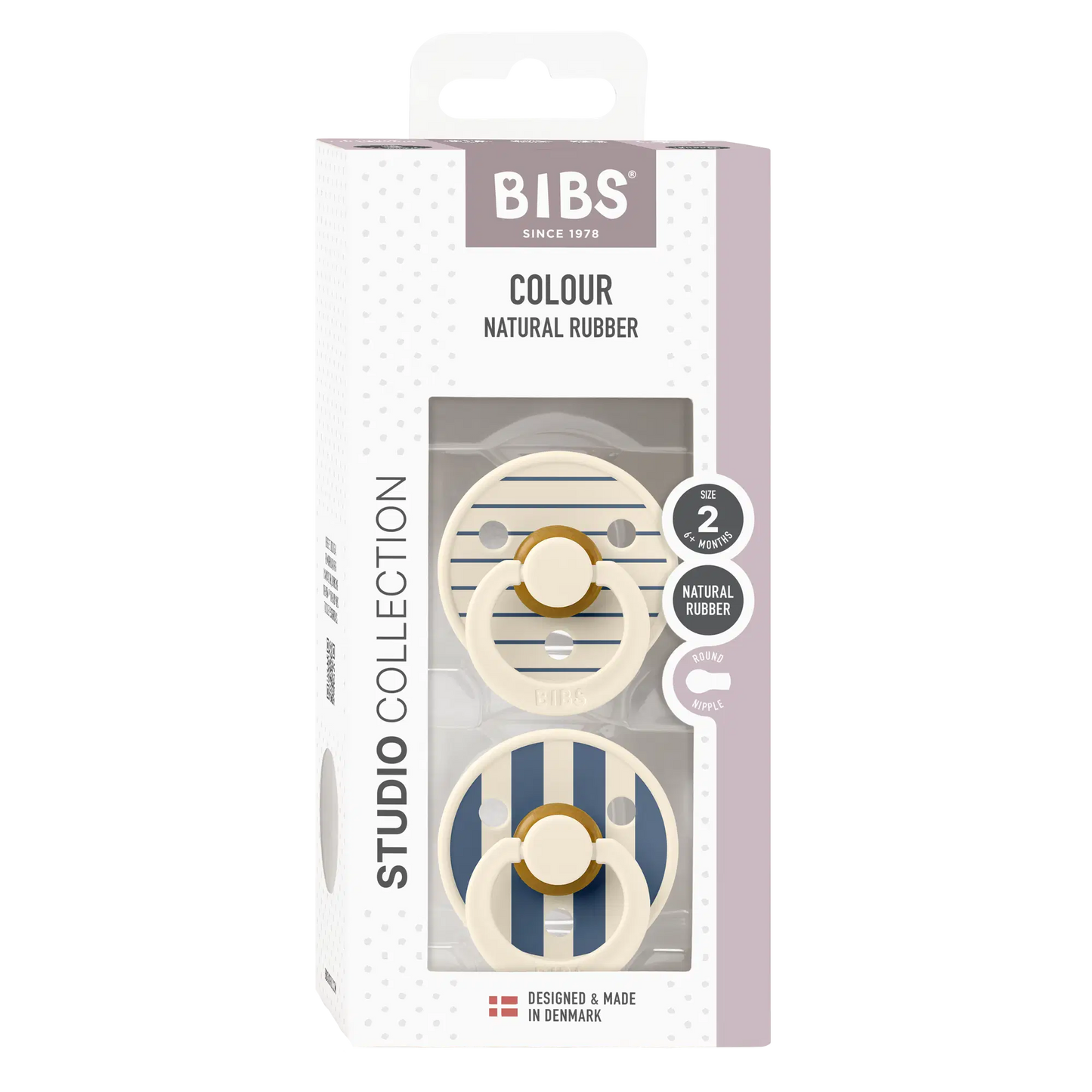 BIBS Studio Colour, S2 - Pin Sky Blue Mix - (2pk)