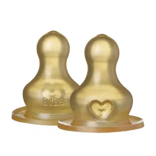 BIBS Bottle Replacement Nipple Latex 2pk