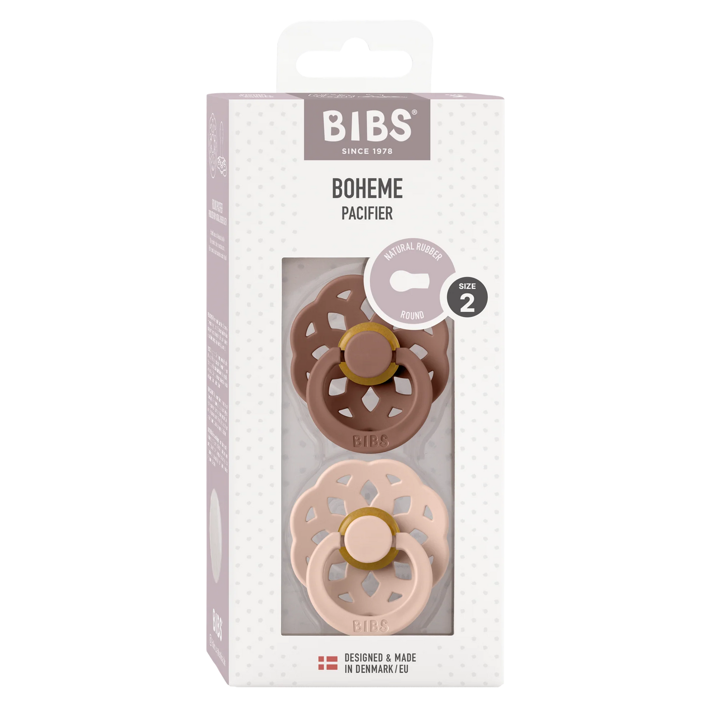 BIBS Boheme, S2 - Woodchuck/Blush - (2pk)
