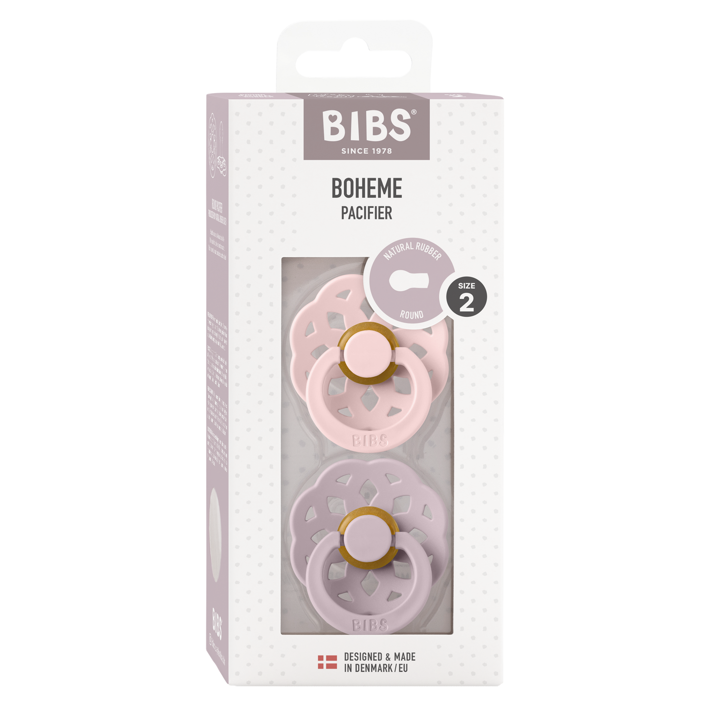 BIBS Boheme, S2 - Blossom/Dusky Lilac - (2pk)