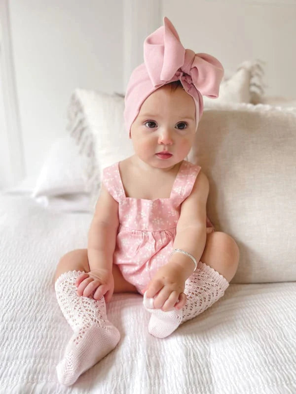 Baby Girl Alice Blossom Pink Top and Bloomer Pants Two Piece Set (100% Cotton)