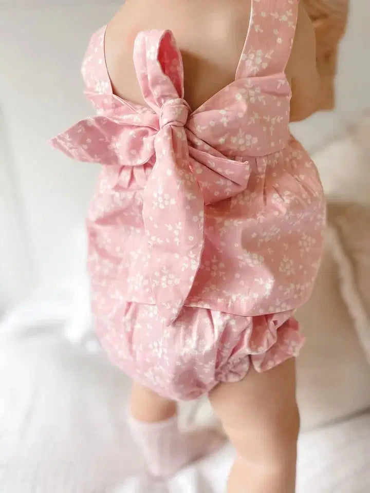 Baby Girl Alice Blossom Pink Top and Bloomer Set