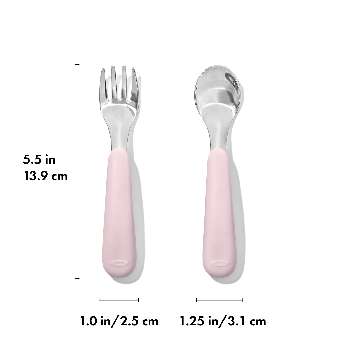 OXO TOT Fork & Spoon Set - Blossom