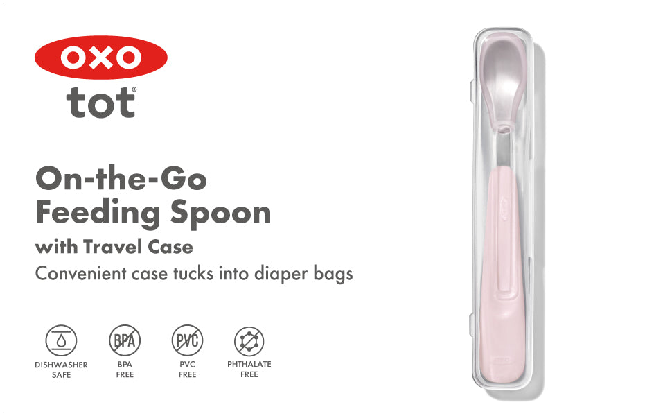 OXO TOT On-The-Go Feeding Spoon - Blossom OXO
