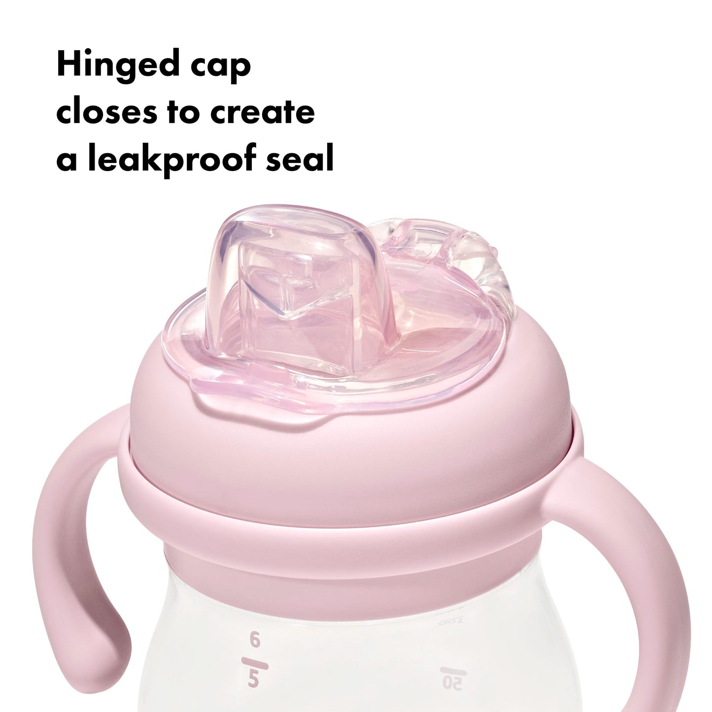 OXO TOT TRANSITIONS SOFT SPOUT SIPPY CUP WITH REMOVABLE HANDLES 6OZ - BLOSSOM
