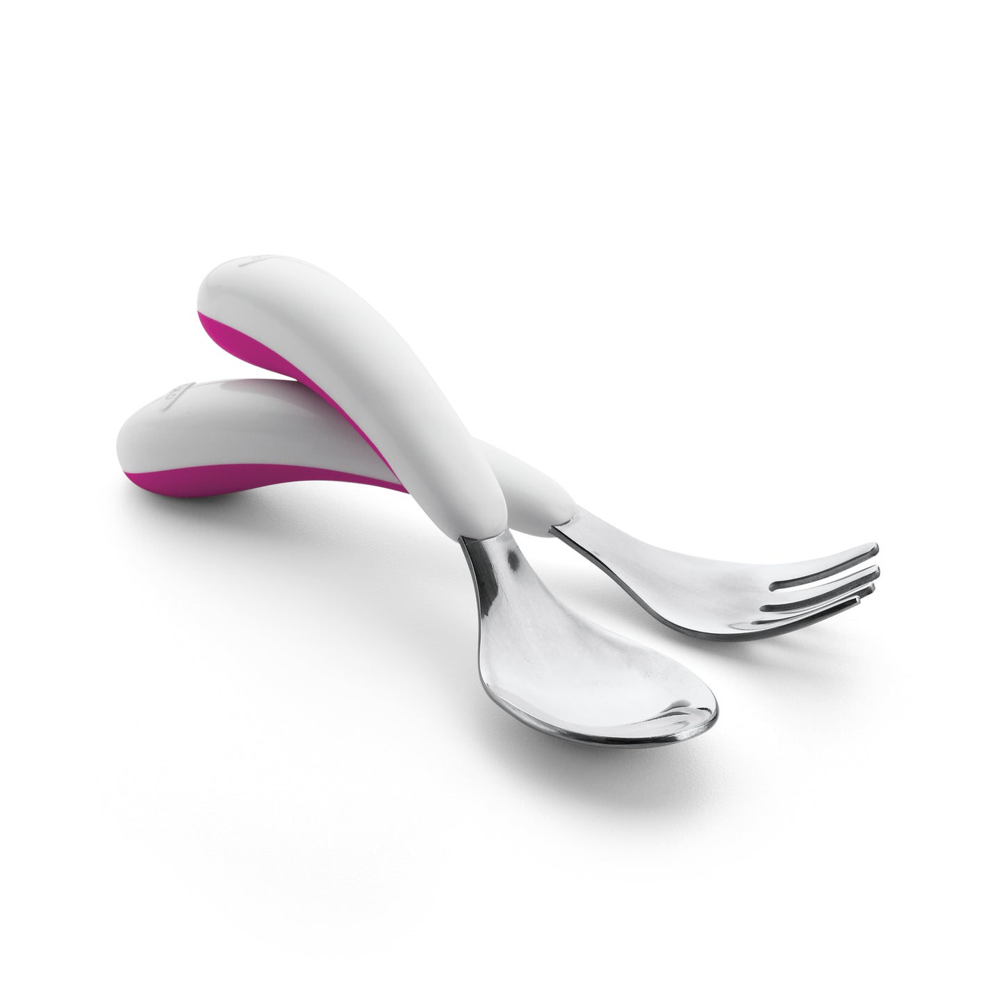 OXO TOT FORK & SPOON SET - PINK