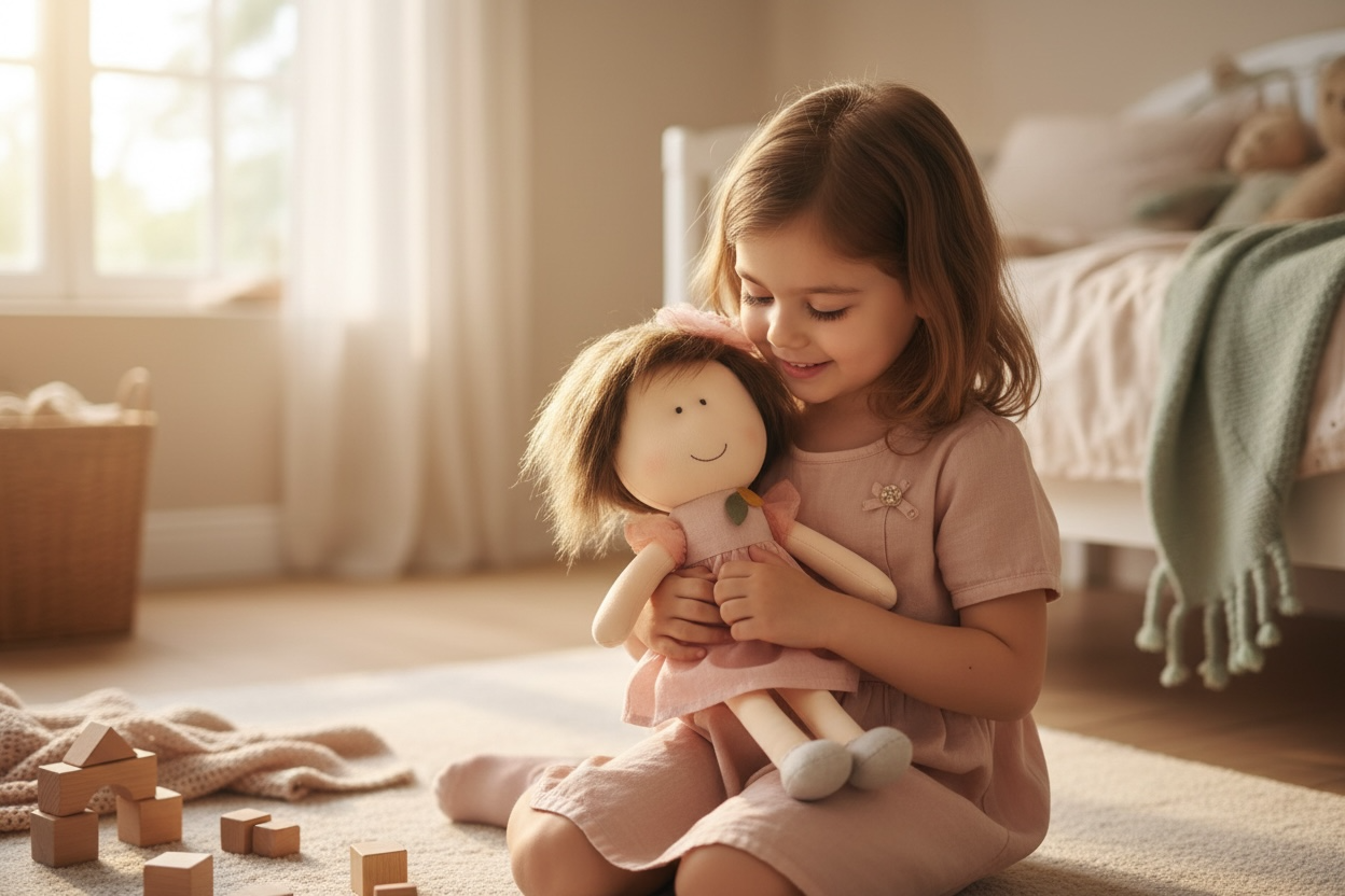 GiggleBubs 🌸 Lily – A Gentle Comfort Doll (50 cm)and 🌷 Mila – A Sweet Playtime Companion (50 cm)
