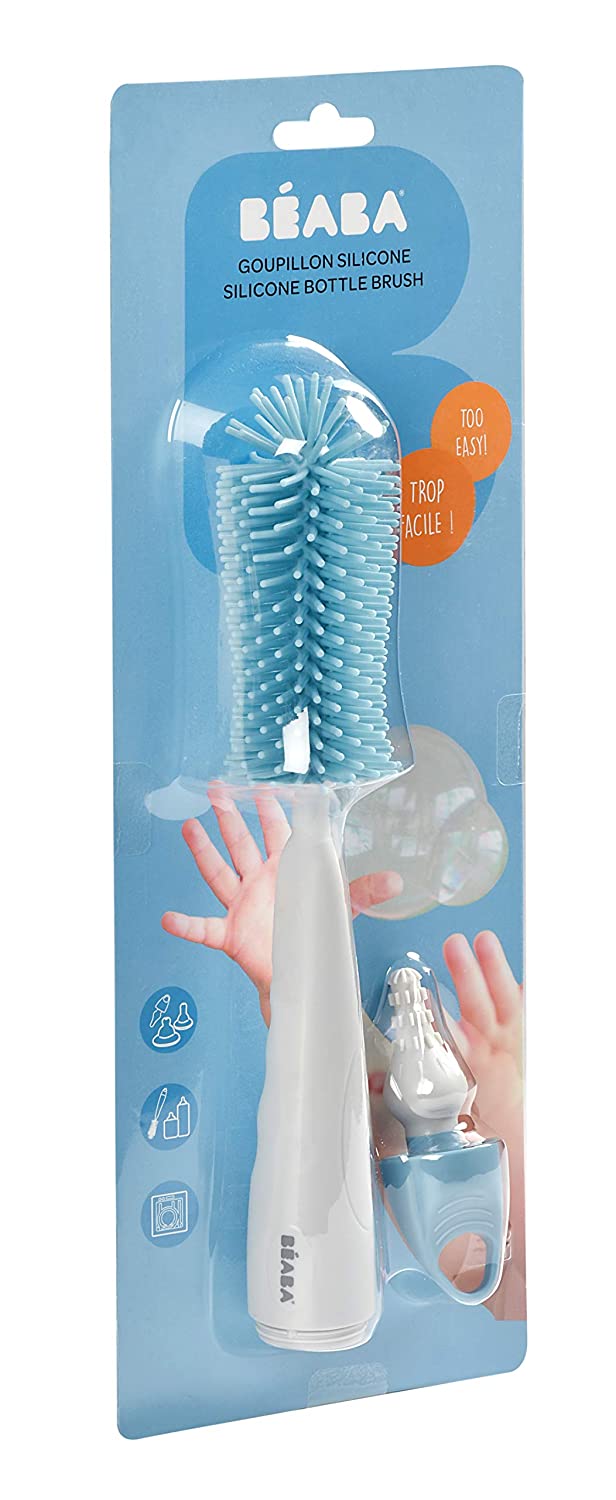 BEABA SILICONE BOTTLE BRUSH - BLUE