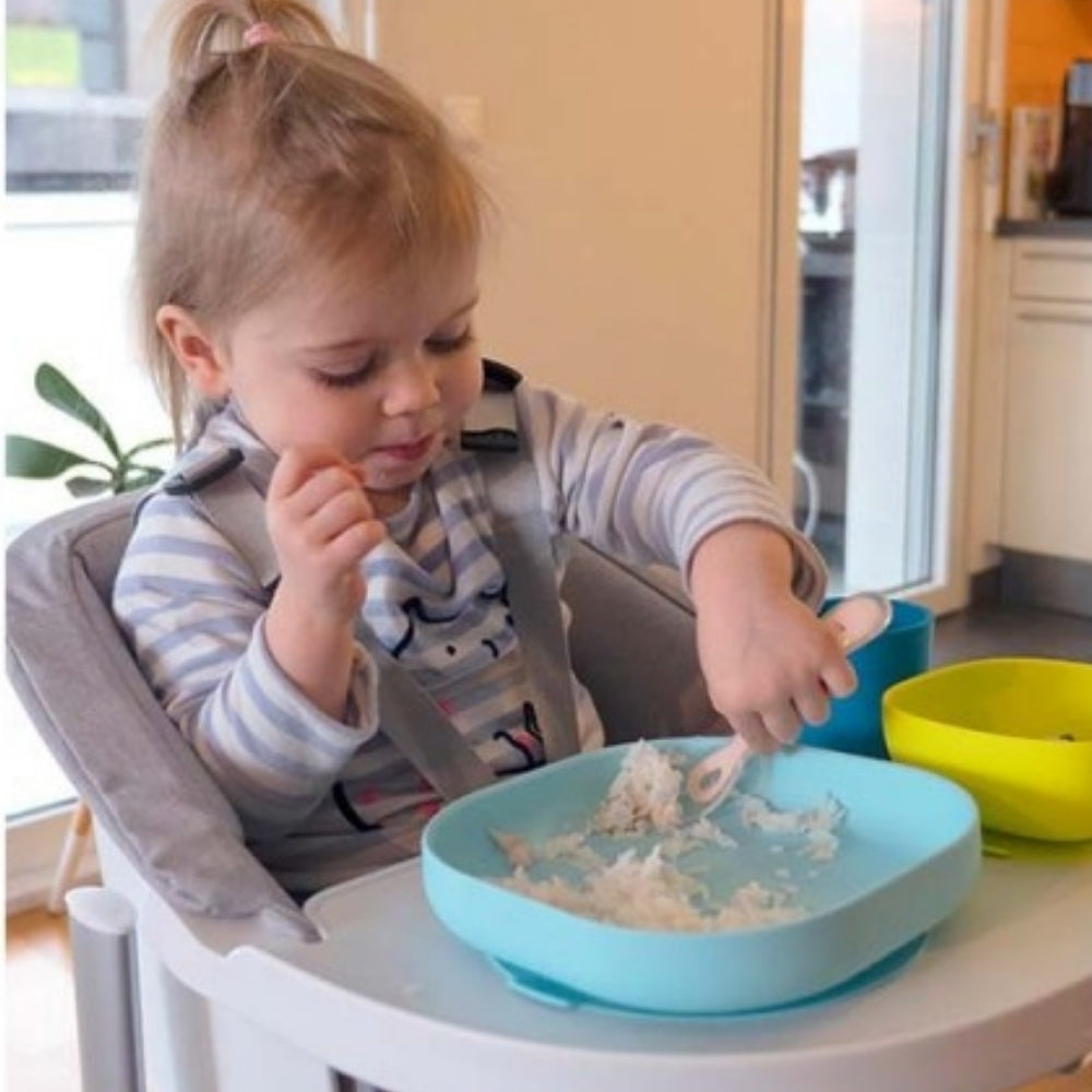 BEABA SILICONE SUCTION MEAL SET - BLUE