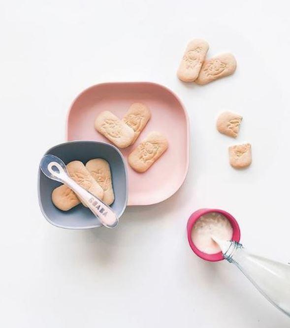 BEABA SILICONE SUCTION MEAL SET - PINK