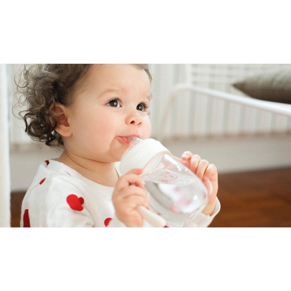 BEABA 2-IN-1 BOTTLE TO SIPPY LEARNING CUP 210ML - VINTAGE PINK