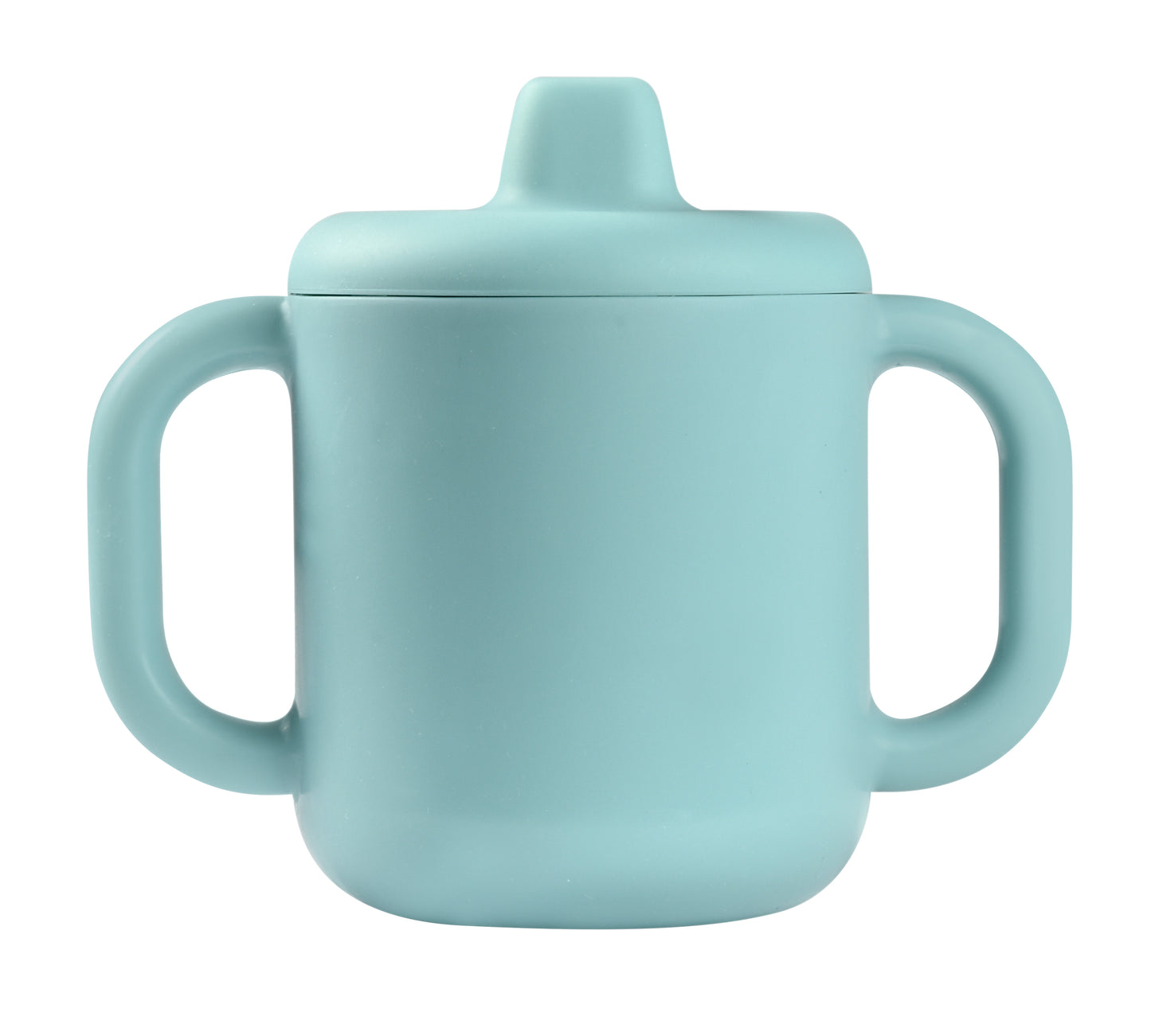 BEABA SILICONE LEARNING CUP WITH SPOUT LID - BLUE VENDOR