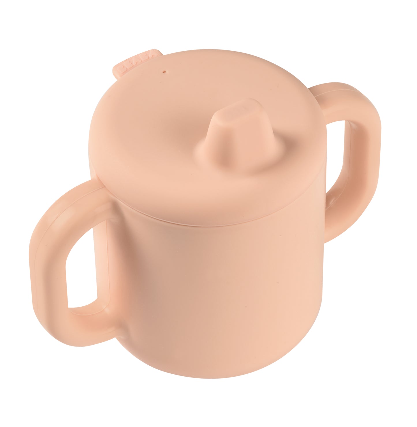 BEABA SILICONE LEARNING CUP WITH SPOUT LID - PINK