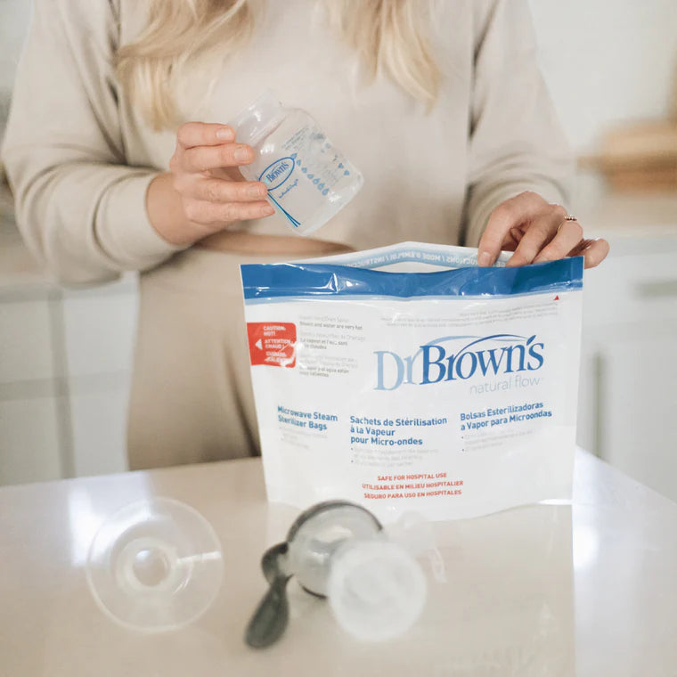 DR BROWN'S MICROWAVE STERILISER BAGS 5PK
