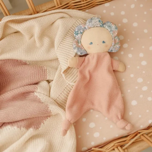 ALIMROSE Flower Baby Comforter 29cm Liberty Blue
