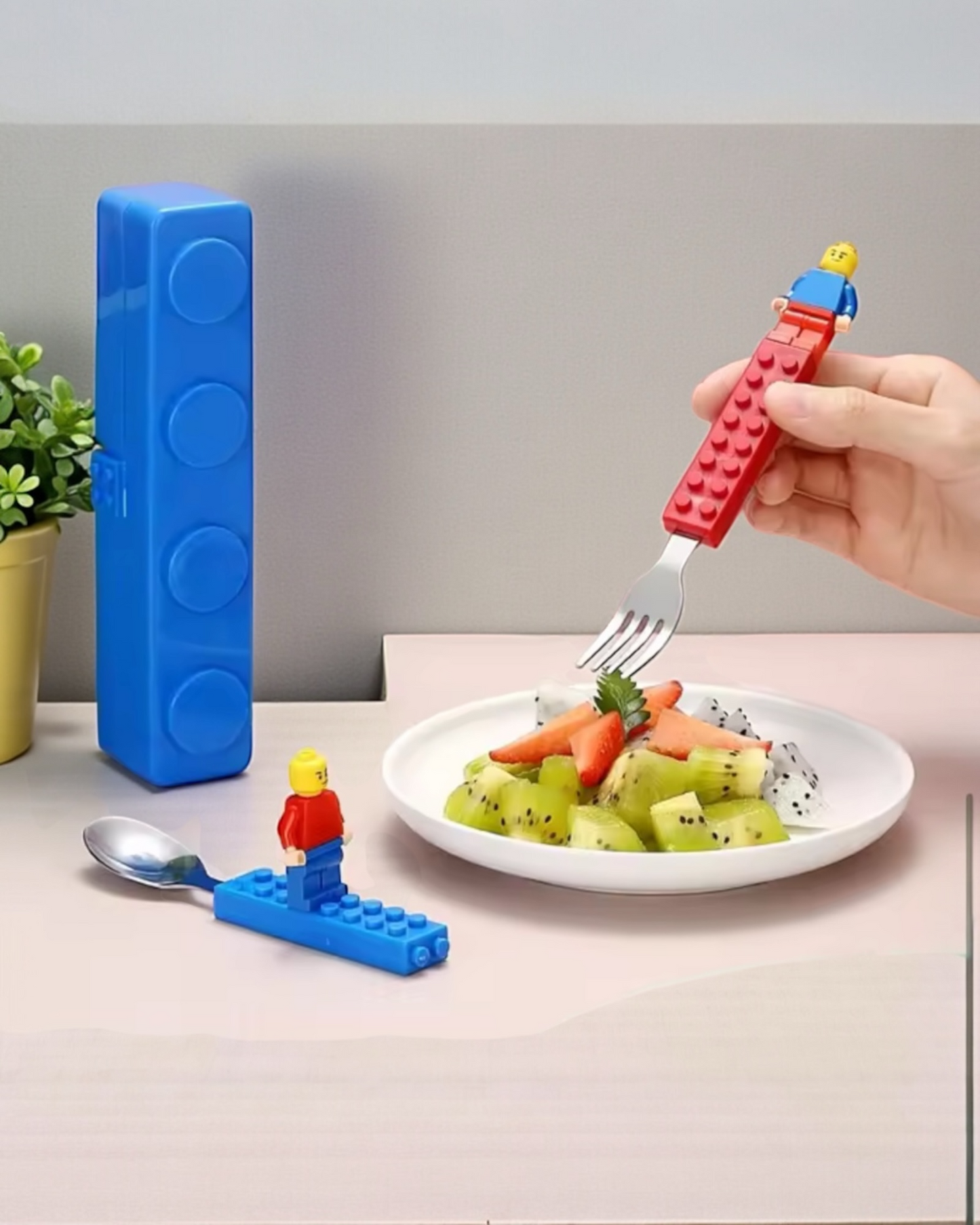 🧱 Giggle Bubs™ Brick Buddy Kids Cutlery Set