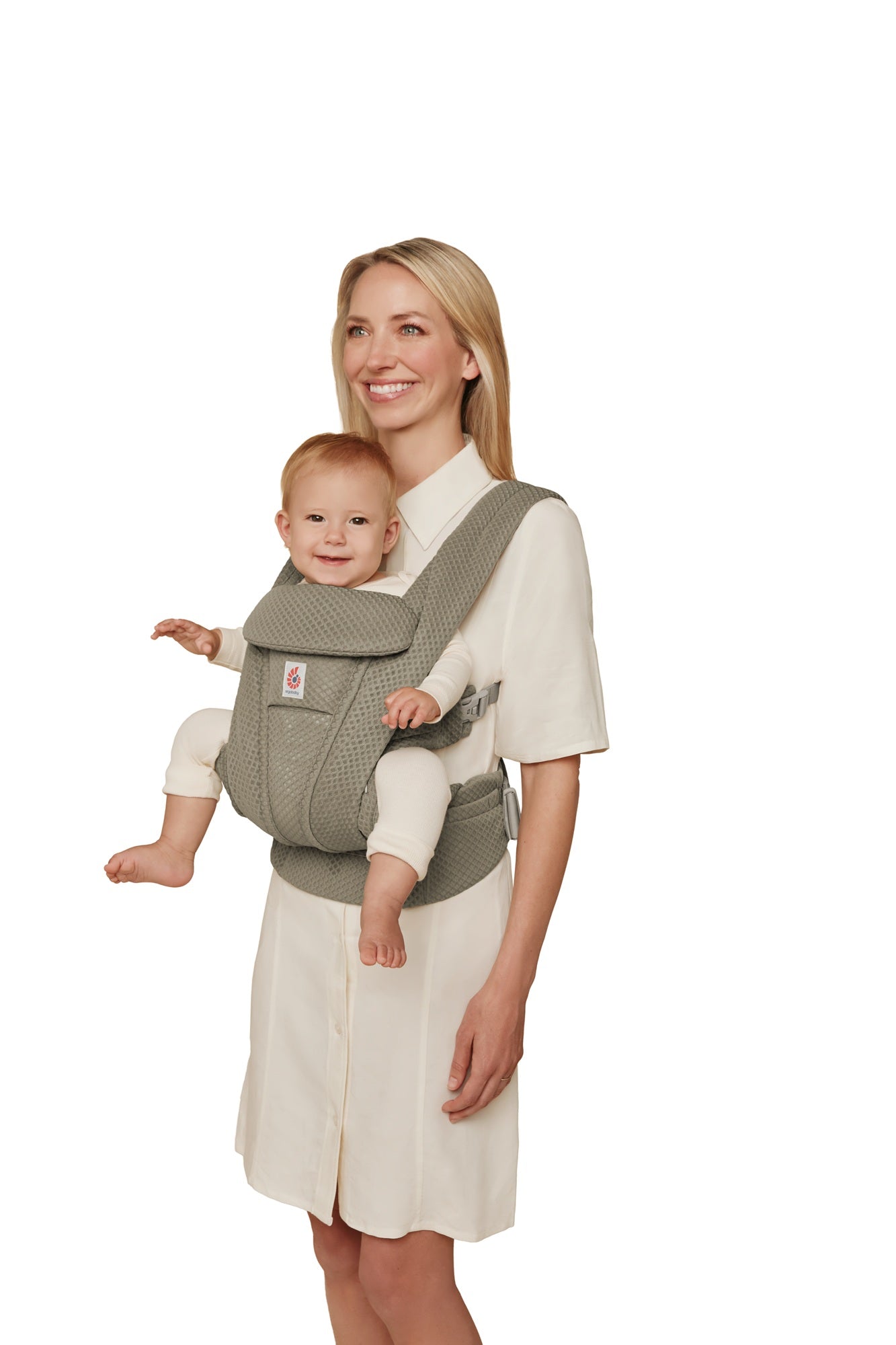 ERGOBABY OMNI DELUXE ALL-IN-ONE MESH BABY CARRIER - SOFT OLIVE