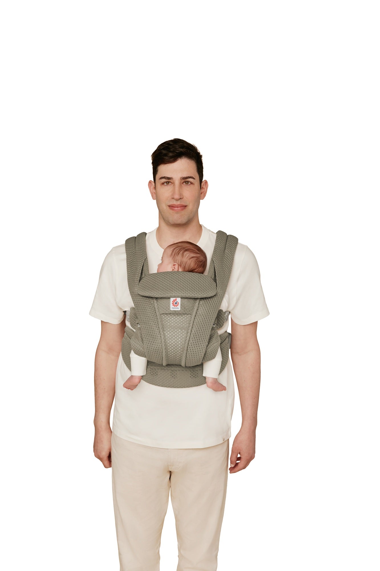 ERGOBABY OMNI DELUXE ALL-IN-ONE MESH BABY CARRIER - SOFT OLIVE