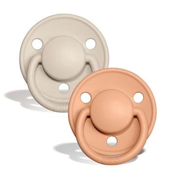 BIBS De Lux - Vanilla/Peach - (2pk)
