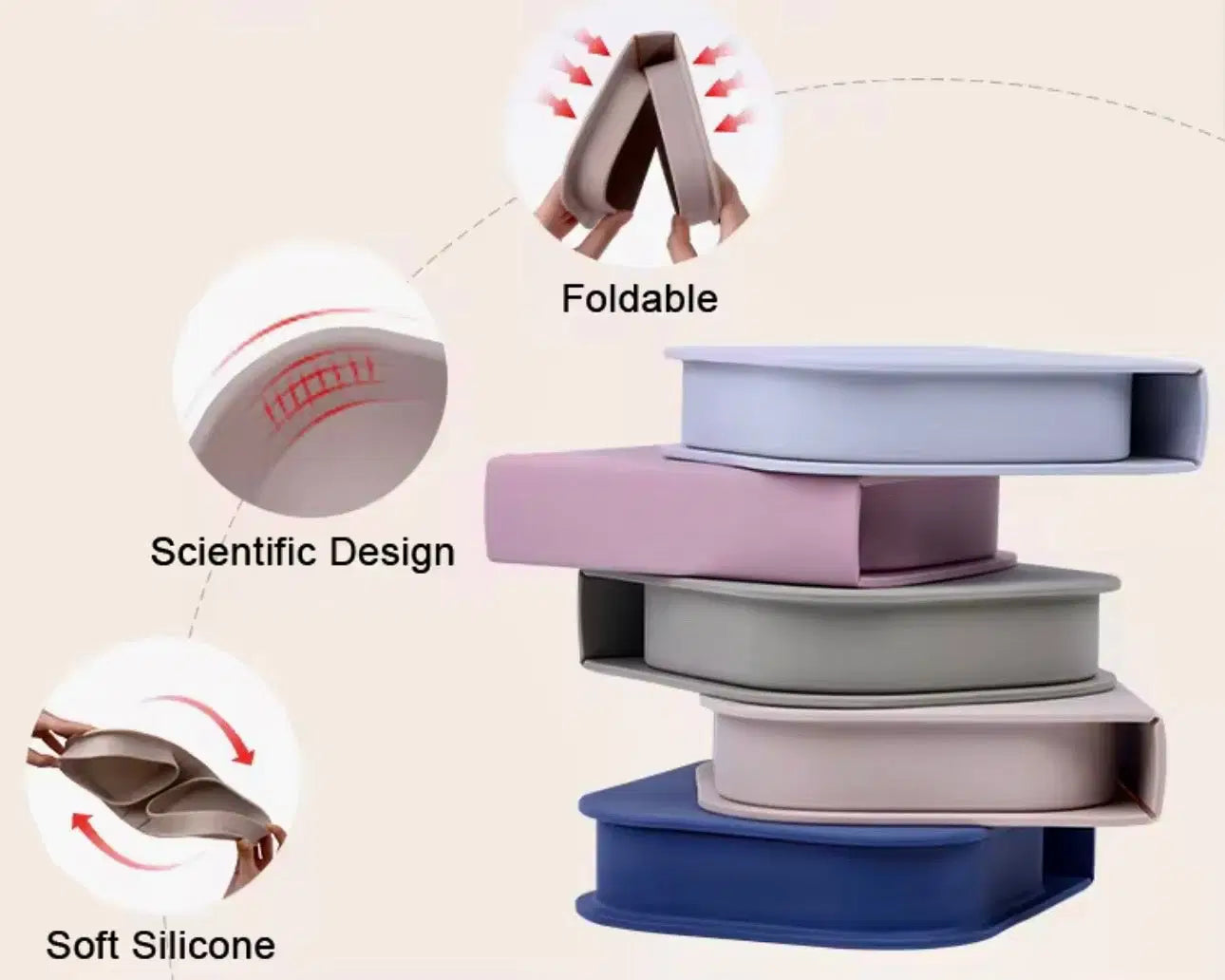 Giggle Bubs, Foldable Silicone Snack Box for Toddlers