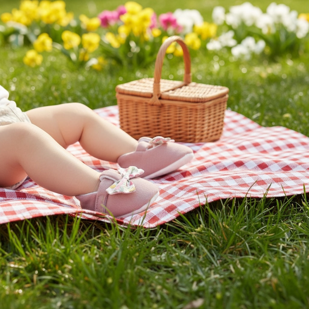 Ruffle Edge Bib Posy Heart