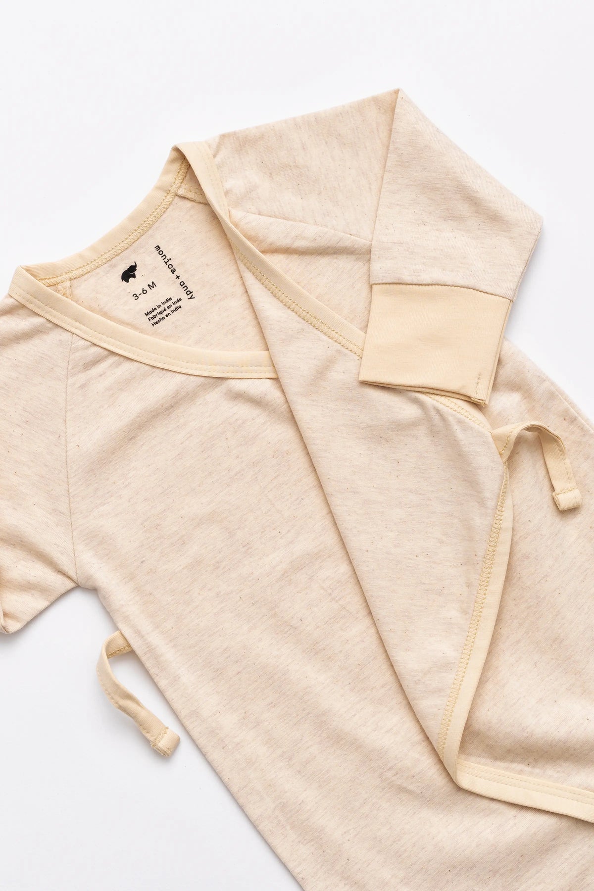 Monica + Andy Kimono Tie One-Piece Cream Heather
