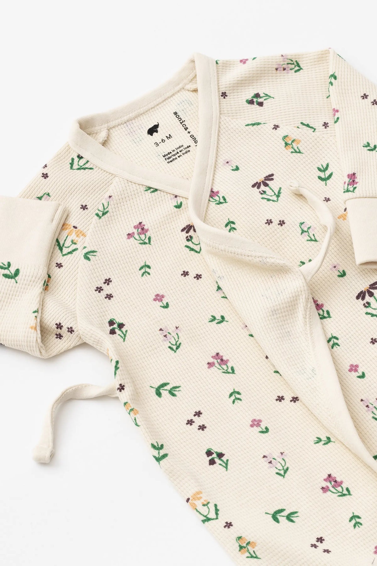 Monica + Andy Kimono Tie One-Piece Fall Flowers