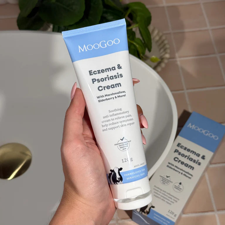 MooGoo Eczema & Psoriasis Cream with Marshmallow, Elderberry & More