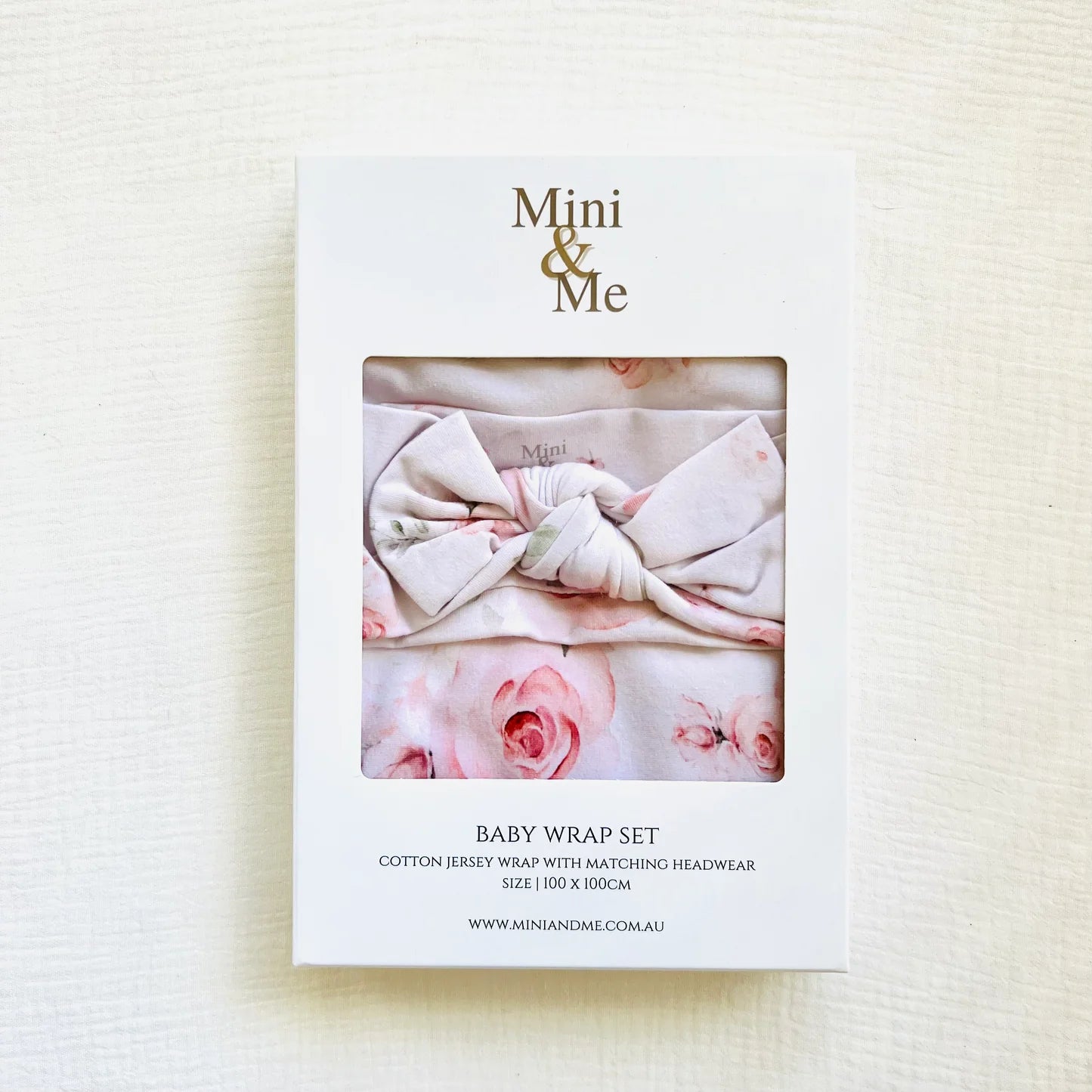 Mini & Me ORGANIC JERSEY BABY WRAP SET IMOGEN