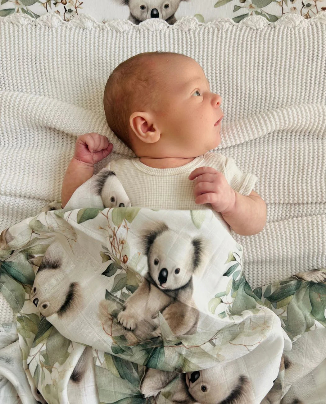 Mini & Me BAMBOO MUSLIN WRAP KOALA