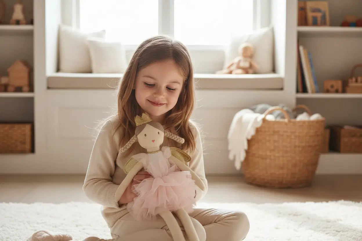 Giggle Bubs Aria The Blush Angel Doll 50cm