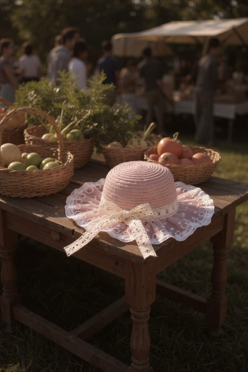 GiggleBubs, Princess style Wide_Brim Summer Hat (48_52cm)