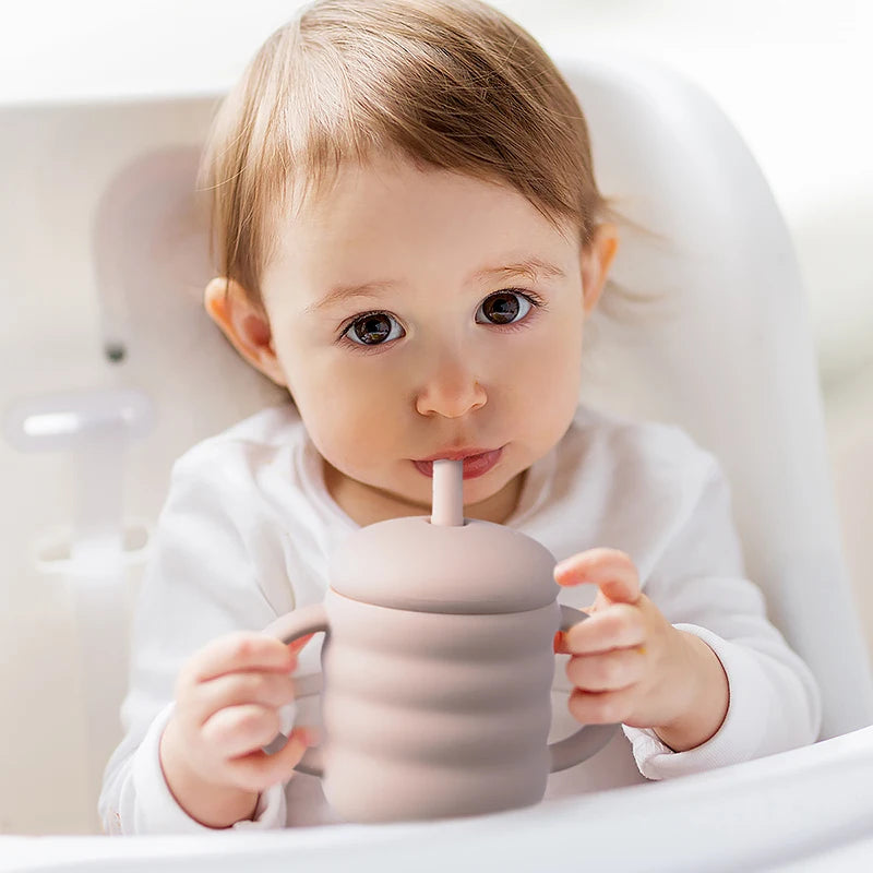 Baby Silicone Cups and Straw