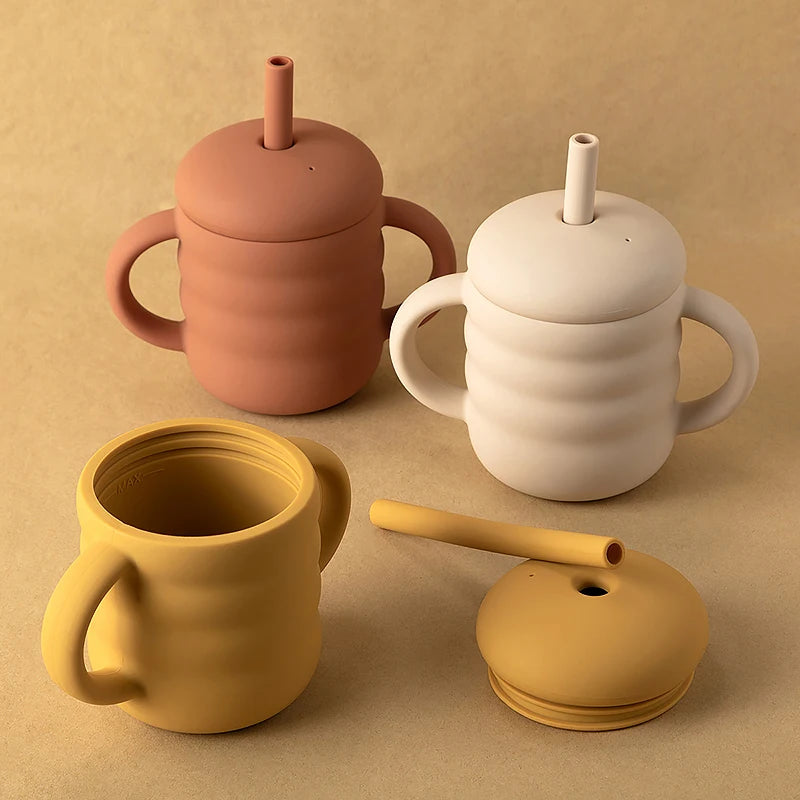 Baby Silicone Cups and Straw