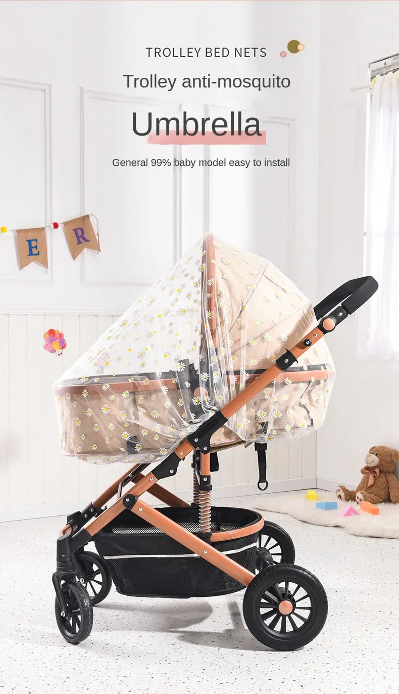 Mosquito Net Universal Pram Net Buggys Insect Fly Net Protection Cover for Stroller Pushchair