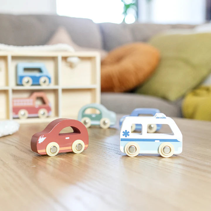 Speedy Monkey Car display case with 6 vehicles