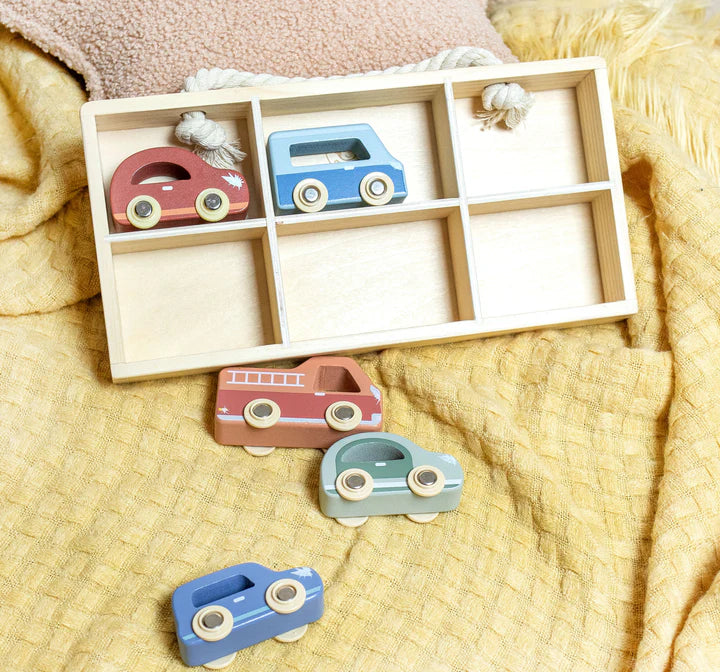 Speedy Monkey Car display case with 6 vehicles