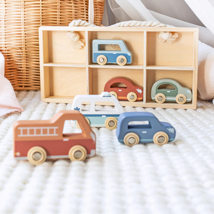 Speedy Monkey Car display case with 6 vehicles