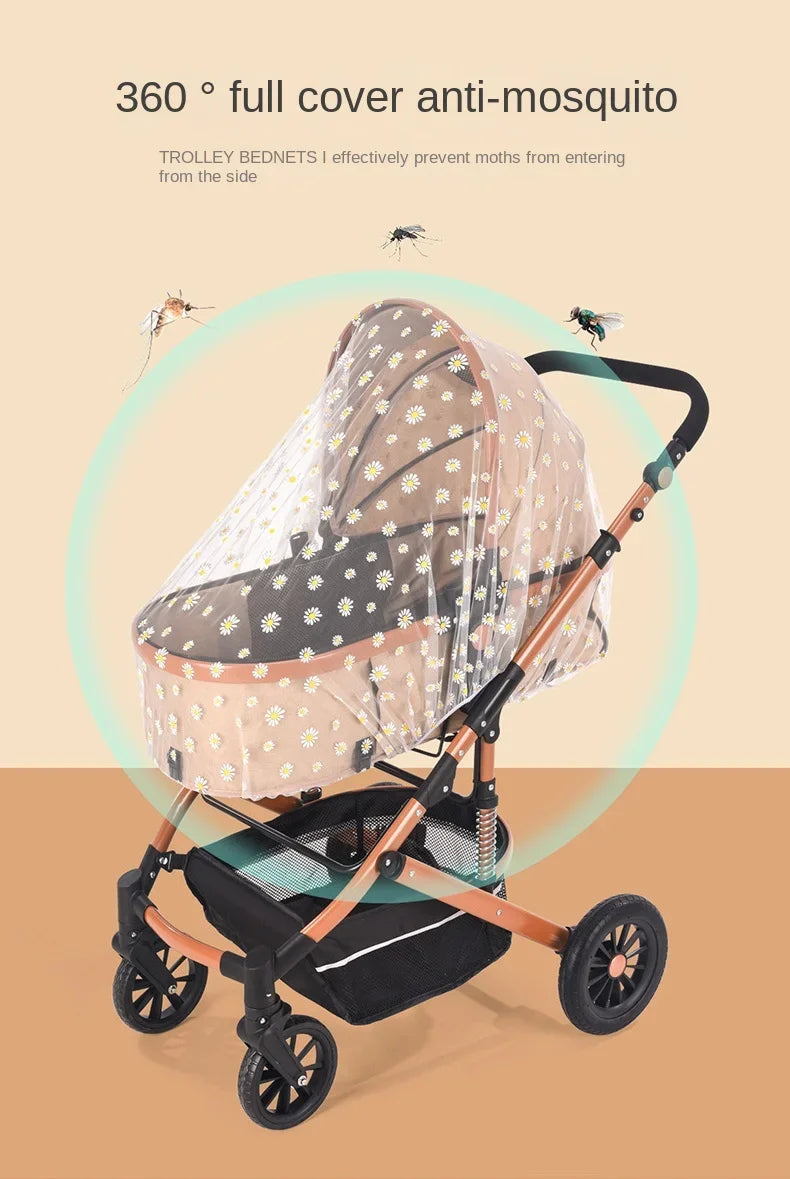Mosquito Net Universal Pram Net Buggys Insect Fly Net Protection Cover for Stroller Pushchair