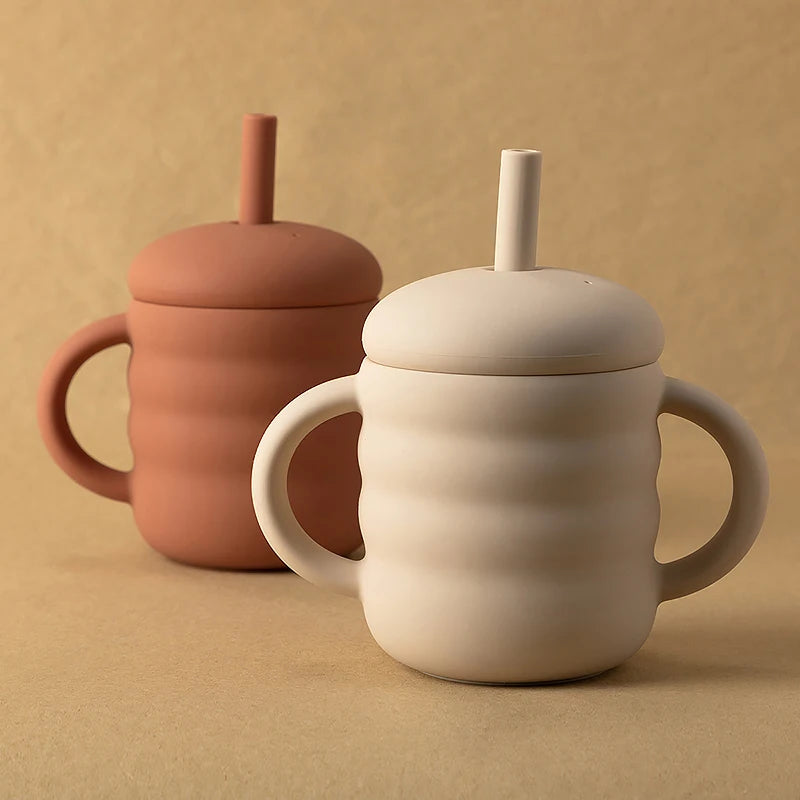 Baby Silicone Cups and Straw