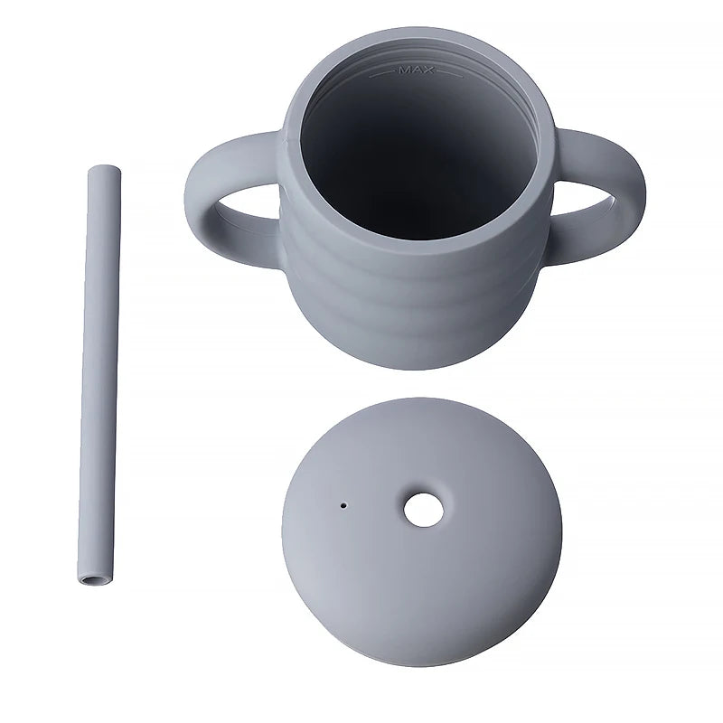 Baby Silicone Cups and Straw
