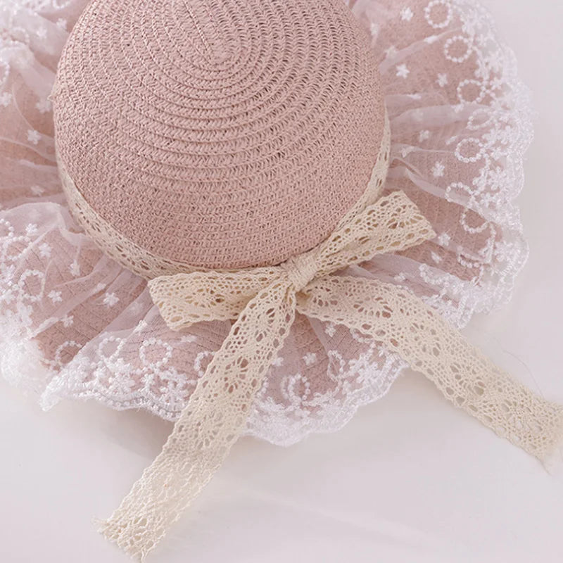 GiggleBubs, Princess style Wide_Brim Summer Hat (48_52cm)