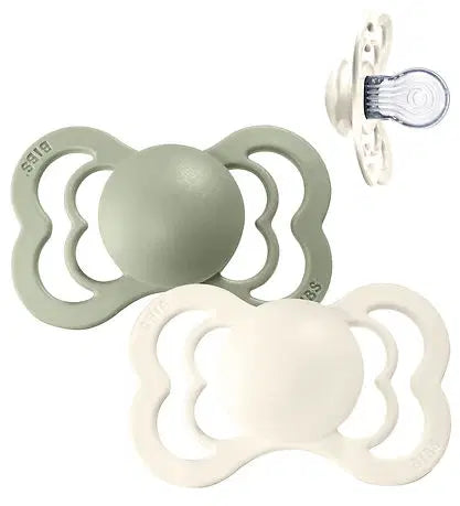 BIBS Supreme, Silicone S1 - Ivory/Sage - (2pk)