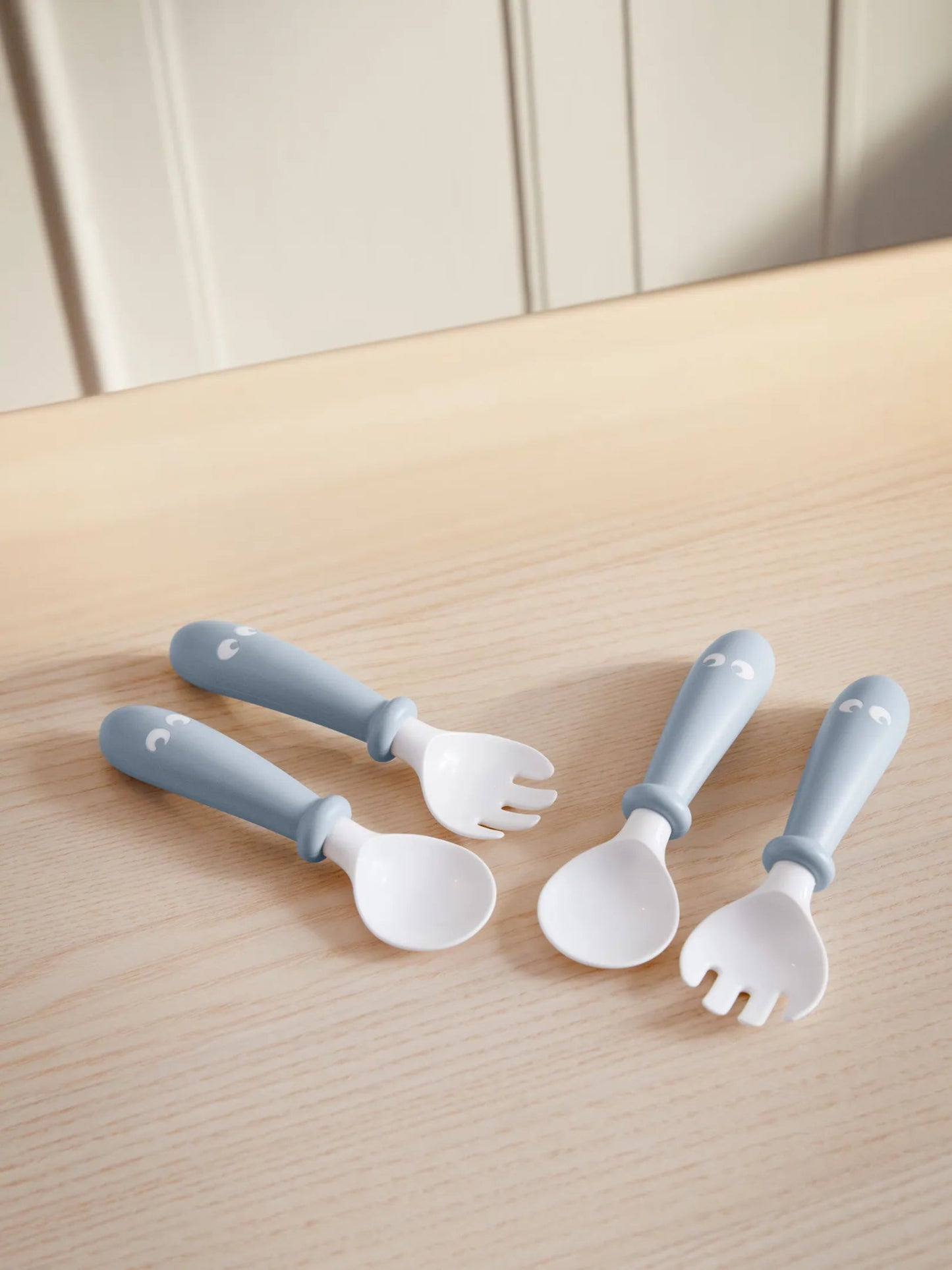 Baby Bjorn Baby Spoon and Fork, 4 pcs pastel Blue - Bubs Universe