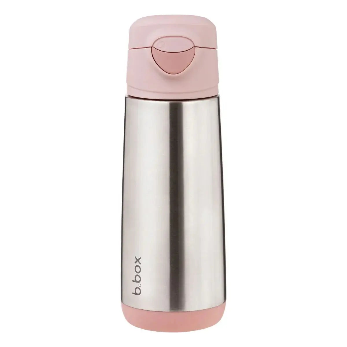 b.box 500ml insulated drink bottle with pink sport spout lid and stainless steel body