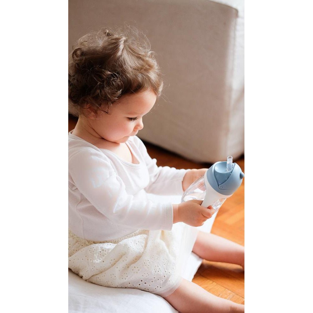 BEABA STRAW CUP 300ML - WINDY BLUE - Bubs Universe