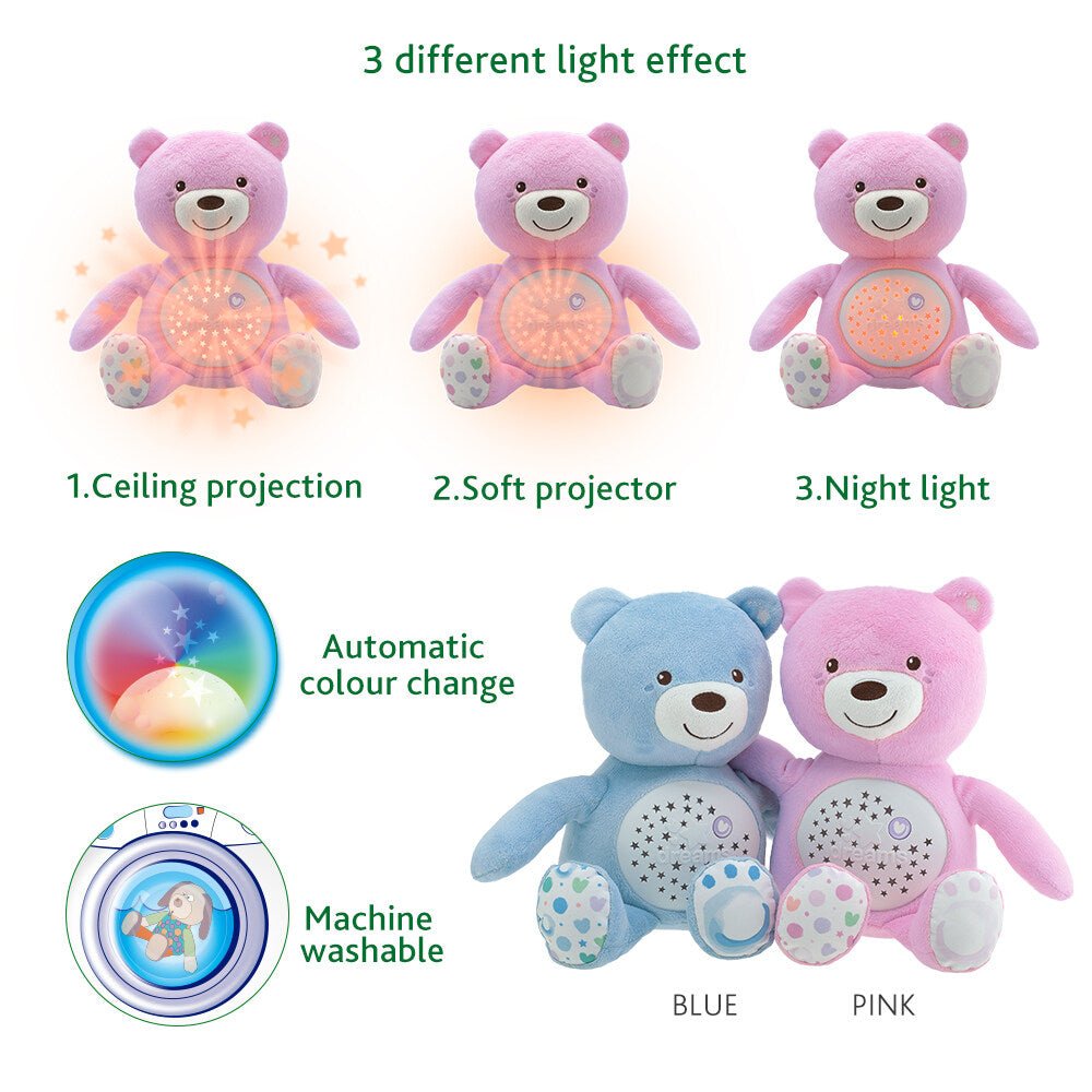 CHICCO Baby Bear Soft Toy Pink - Bubs Universe