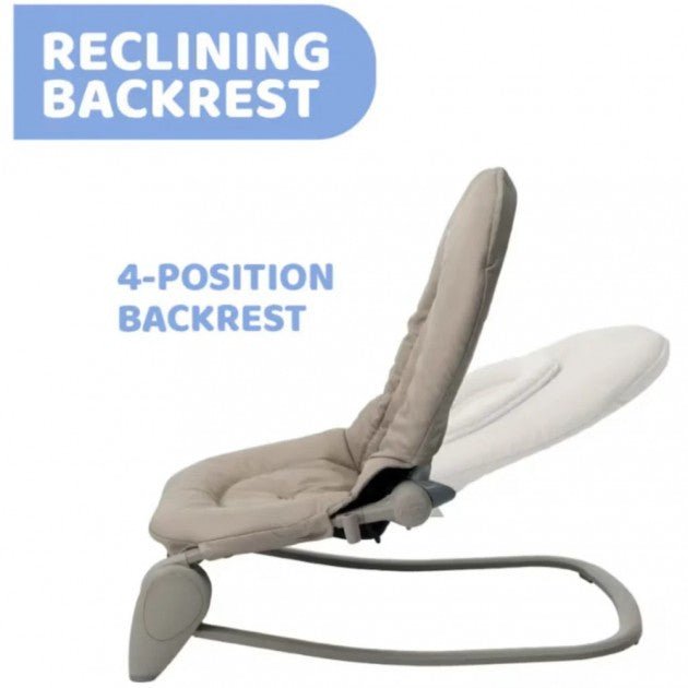 CHICCO Rocker: Hoopla Bouncer Re Lux Beige - Bubs Universe